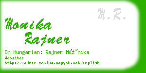 monika rajner business card